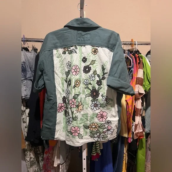 We The Free Pressed In Flowers Kimono, SMALL NWT (oversized) - Picture 7 of 9